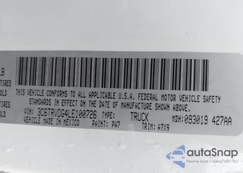 2020 Ram Promaster 2500 High Roof 159 Wb из США, поврежденный, VIN 3C6TRVDG4LE100726